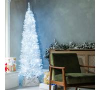 Christmas Tree World The Pre-Lit 5Ft/150Cm White Italian Pencilimo Christmas Tree