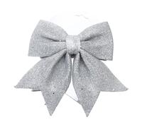 Christmas Tree Wreath Ornaments Festive Holiday Decoration Sparkling Butterfly Accent Home Decorations 17CM 24CM Festival Atmosphere Glitter Bow Decor Korean Fashion Tree Wreath Decorative Accessories