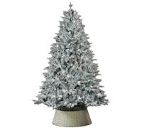 Christmas Tree Xmas Tree 8ft Artificial Christmas Trees for Outdoor | Snow Flocked PE PVC Mixed Tips Hinged Branches Bushy Xmas Home Snowy Decorations(150cm/5ft)