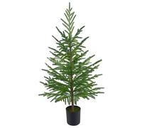 Christmas Trees, Artificial Christmas Trees 3ft Lifelike Norfolk Pine Tree with Black Pot Realistic Decorations for Indoor Outdoor