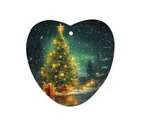 Christmas Trees Car Air Freshener Hanging, Long Lasting Scented Car Aromatherapy Tablets, Love form Fragrance Scented Cards for Vehicles, Bedroom, Wardrobe White-style