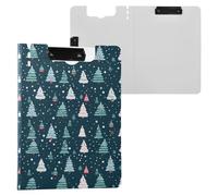Christmas Trees Clipboard Folder, A4 Size Folder Clipboard with Pen Slot for Office School