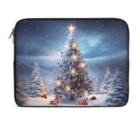 Christmas Trees Laptop Sleeve 10inch Laptop Protective Case for Women Men Shockproof Computer Cover Portable Notebook Briefcases Computer Carrying Bag Lap Top Protector Compatible with Notebooks