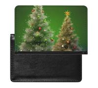 Christmas Trees Passport Cover Protector Rfid Blocking Passport Holder Id Card Holder Secure Travel Wallet Organizer for Passport Tickets Credit Cards, style, One Size