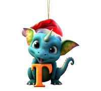 Christmas Trees Sale Clearance Dinosaur Baby Letter Christmas Pendant Acrylic Flat Christmas Tree Home Decoration Pendant for Arts, Crafts and School ts
