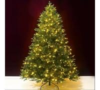 Christmas Trees with Lights, Artificial Christmas Trees with Remote, Green, Easy to Assemble, Decoration for Home, Mall, Office and Restaurant(210x130x130cm)