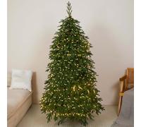 Christmas Trees with Lights for Living Room PE Larch Christmas Tree 210cm Christmas Decorations for Homes, Hotels, Shopping Malls, Restaurants, Schools.(180cm/70.9")