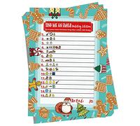 Christmas Trivia Party Game, Sing Me an Emoji, Christmas Song Emoji Game Cards, Xmas Holiday Activity for Adults, Kids, Groups and Coworkers - 30 Players