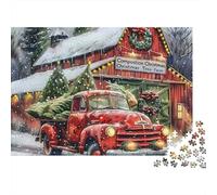 Christmas Truck Farm 1000 PieceJigsaw Puzzle for Adults PuzzlesEducationalCity Skyline Game Challenging PuzzlesPuzzle Game for The Whole for Women, Gifts for Men70x50cm/1000pcs