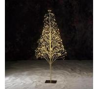 Christmas Twinkle Tree Lights | Pre Lit Christmas Twig Tree with Lights, 12 Inch Winter Artificial Birch Trees Twinkling Decor, Indoor & Outdoor Holiday Decorations