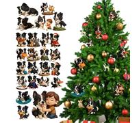 Christmas , Two-Dimensional Acrylic 2025 Advent 24 Days - Cute Dog Countdown for the Christmas Calendar - For Home Decoration on Wall Door Office for Holidays and New Year