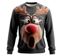 Christmas Ugly Christmas Hoodies Men Women Funny 3D Print Patterns Sweatshirt Pullover Couples Xmas Party Cool Tracky Hooded Jumper with Pocket Ugly Xmas Jumper Pullover (Z3 Black,4XL)
