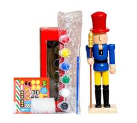 Christmas Unfinished Nutcracker | 7 Inch Wooden Christmas Decoration, Decorative Figures Crafts | for Children Adults Craft Enthusiasts Art Teachers Home Decorators Family Binding School Project