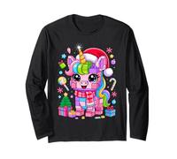Christmas Unicorn Master Builder Building Bricks Blocks Toy Long Sleeve T-Shirt