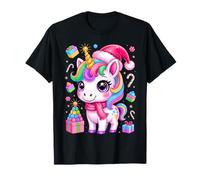 Christmas Unicorn Master Builder Building Bricks Blocks Toy T-Shirt