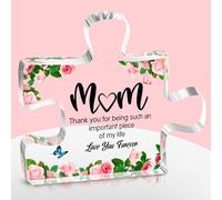 Christmas Unique Gifts for Mum from Daughter Son,Puzzle Acrylic Plaque,Mum for Grandma Wife,Presents for Stepmum Grandma on Mothers Day Christmas Anniversary