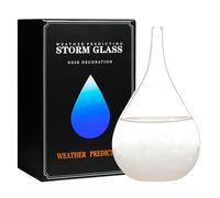 Christmas Unique Gifts, Storm Glass Weather Predictor,Christmas Snow Globe Barometer, Storm Glass Weather Station, Decorative Weather Predictor,Decorative Glass Bottles for Home and Office