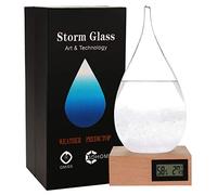 Christmas Unique Gifts, Storm Glass Weather Predictor,Christmas Snow Globe Barometer, Storm Glass Weather Station, Decorative Weather Predictor,Decorative Glass Bottles for Home and Office
