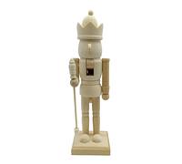Christmas Unpainted Nutcracker Soldier, Wooden Blank Nutcracker Ornaments, Unfinished DIYs Nutcrackers Soldier Figures, Paint Your Own Nutcrackers Puppet Walnut Soldiers, for Christmas Decor