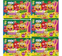 Christmas Variety Candy Gift Box - Butterscotch, Sour Fruit Chews, Fruit Flavoured Sweets & Chocolate Caramel Eclairs (24 x Pack, Sour Fruit Toffee)