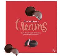 Christmas Vegan Coffee, Strawberry, Peppermint & Orange Creams Chocolate Variety Box Selection 90g - - Festive Gift Box Perfect for Sharing or Gifting - Whks (12 x Boxes, Strawberry Creams Box)