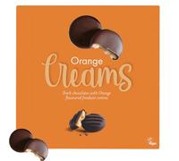 Christmas Vegan Coffee, Strawberry, Peppermint & Orange Creams Chocolate Variety Box Selection 90g - - Festive Gift Box Perfect for Sharing or Gifting - Whks (4 x Boxes, Orange Creams Box)