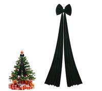 Christmas Velvet Bow,40 * 200cm,Christmas Extra Large Velvet Bows,Christmas Tree Topper,Xmas Wreath Bow with Long Streamers Triple Layer Decor for Home Xmas Wreath Wall Wedding Party Decor (Green)