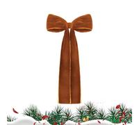 Christmas Velvet Bow, Christmas Tree Topper Bow, Large Christmas Tree Bow Christmas Door Ribbon Bow, Giant Velvet Bows For Christmas Tree For Garland Staircase Window Doors Walls 45x22cm