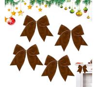 Christmas Velvet Bows for Tree, Holiday Decor,Rustic Wreath Bows - for Wreath Window Door Stairs Fireplace Home Office Yard Party