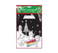 Christmas Velvet Colouring Set 2pk