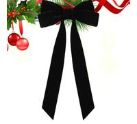 Christmas Velvet Ribbon - Double Layered 12 Inch Christmas Accent, Soft Fabric Christmas Accent, Bright Red Decorative Finish, Durable Materials Durable Holidays | Decoraz