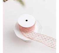 Christmas Velvet Ribbon Wine Red Flocked Luxury Single-Sided Decorative Craft Ribbon for Christmas Tree Ornaments DIY Holiday Wrapping Bow Making Present(A)