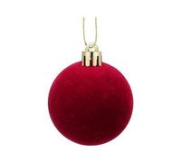 Christmas Velvety Ball Ornament Shatterproof Decorative Baubles For Tree Wedding Winter Festival Celebration Child Safe Decorations