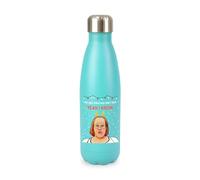 Christmas version yeah i know meme, british comedy humour xmas festive, iconic trendy cool screw top lid stainless steel water bottle drinks cup water bottle refill cute fun explore travel