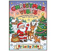 Christmas Vibes: A Cute Holiday Coloring Book with Santa