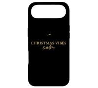 Christmas Vibes Calm Minimalist Holiday Typography Gift Case for iPhone Air
