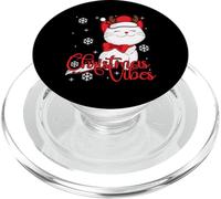 Christmas Vibes Cute Cat Merry Catmas PopSockets PopGrip for MagSafe