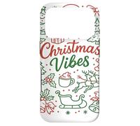 Christmas Vibes Festive Holiday Doodle Santa Tree Reindeer Case for iPhone 17 Pro