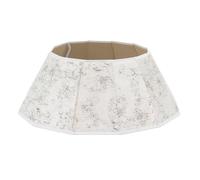 Christmas Village 68cm Velvet Christmas Tree Skirt - Luxury Foldable Design, Durable Polyester Christmas Tree Collar for Festive Home Décor (White Marble)