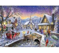 Christmas Village Glow 1000 Piece Jigsaw Puzzle