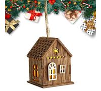 Christmas Village House Ornament - Traditional Decoration, Winter Scene | Ideal for Tables, Shelves and Creation of Christmas Dioramas At Home, Detailed Christmas Scene