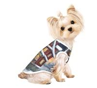 Christmas Village House Print Dog Shirt Clothes Pet Shirt | Dog T-Shirts Vest Breathable Cat Outfits Puppy Clothes Sleeveles Tank Top For Dogs Cats