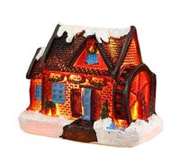 Christmas Village Houses Decorations,Christmas Village Battery Operated Mini Christmas Village House Ornaments Buildings Light Up Scene Christmas Decorations,Village Houses Snow Cover Decor