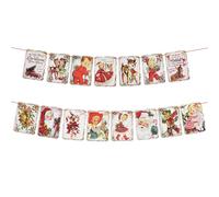 Christmas Vintage Banner Merry Christmas Banner Bunting Decorations for Holiday Home Office Home Wall Door Window Fireplace Xmas Party Supplies A8FGFXHF