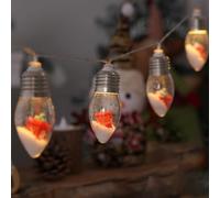 Christmas Vintage Decor String Light, Christmas Vintage Decor String Light, LED Bulbs String Lights, Christmas String Light, LED Christmas Lights Outdoor (6 Bulbs,Gift Box)