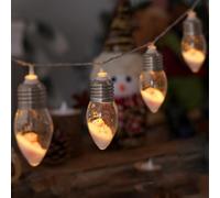Christmas Vintage Decor String Light, Christmas Vintage Decor String Light, LED Bulbs String Lights, Christmas String Light, LED Christmas Lights Outdoor (6 Bulbs,Snowman)