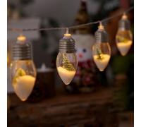 Christmas Vintage Decor String Light, Christmas Vintage Decor String Light, LED Bulbs String Lights, Christmas String Light, LED Christmas Lights Outdoor (20 Bulbs,Tree)
