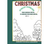 Christmas vocabulary Coloring Book: Early writing and coloring for kids