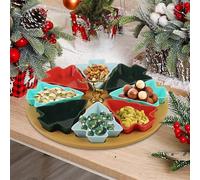 Christmas Wall Decorations Novelty Shaped Serving Platter for Holiday Parties Fruits and Vegetables (A, 30X30X7cm)