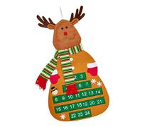 Christmas Wall Hanging Tree Calendar Decorative Tree Shape Advent Calendar for Counting Down December Days Gift